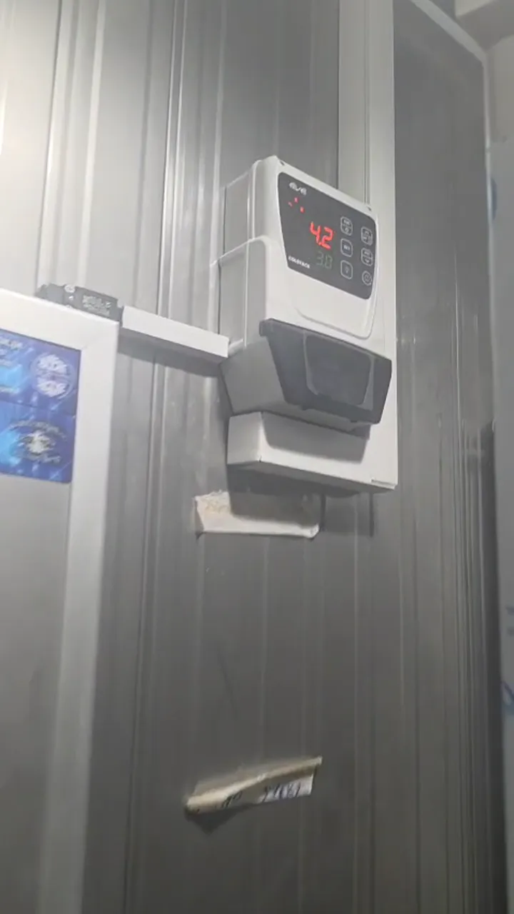 Refrigeration controller and system panel at a commercial site